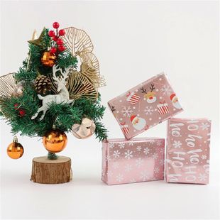 1 Roll Christmas Wrapping Paper Roll Pink Metallic Foil Shin