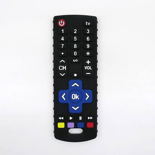 Baby silicone remote control teether baby anti-eating hand t
