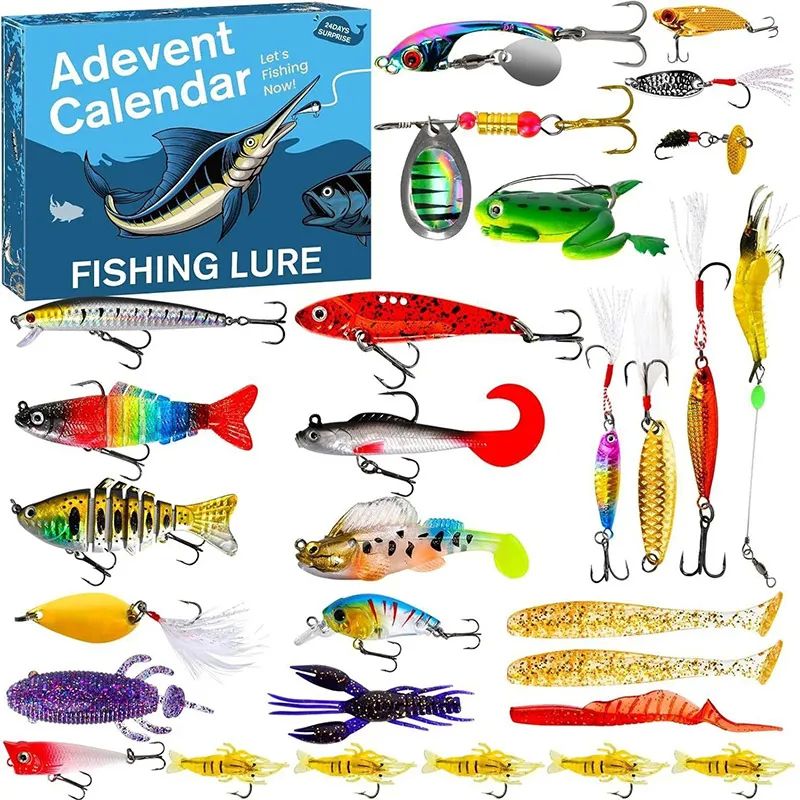 24 Days Lure Advent Calendar Fishing 2025 Advent Calendar Fi