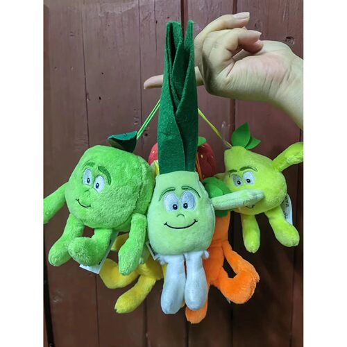10cm Fruits Vegetables Plush Toy Strawberry Broccoli Waterme