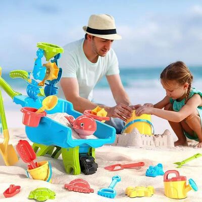 New beach water play cart bulldozer children's outdoor toys