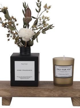 Wood Pedestal Stand Risers for Decor Farmhouse 8.6inch Small