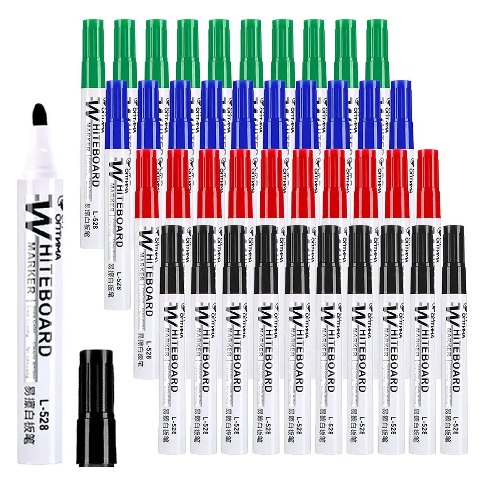 1/20pcs Erasable Whiteboard Marker Pen Blackboard Marker Tea