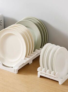 New Plastic Plate Rack Spliceable Draining Dish Drain Holder