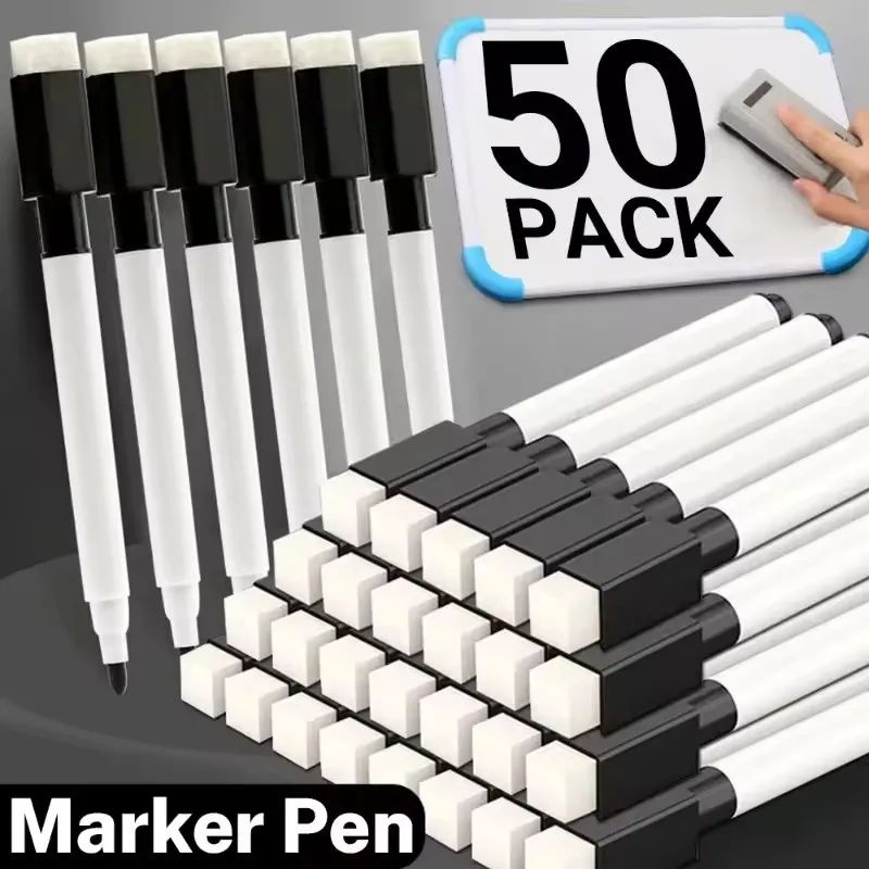 Whiteboard Marker Pen Dry Erase Markers with Eraser Cap for图片