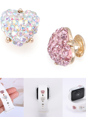 Metal Decorative Ring For Apple Watch Band Diamond Bow
