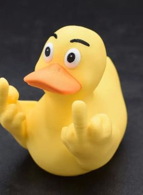 Funny Middle Finger Duck Home Statue Resin Duck Garden Decor