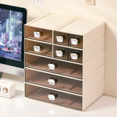 Desktop Storage Box Drawer Style Kitchen Storage Box Single-
