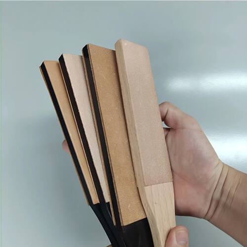 Double Side Leather Strop for Knife Sharpening Stropping Blo