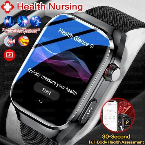 2026 New Professional-Grade Smart Watch Men ECG+PPG Uric Aci