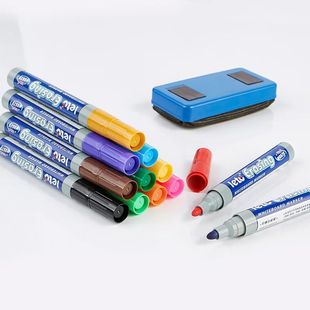 10PCS Whiteboard Pen Set Eraseable Blackboard Pen Erasable P