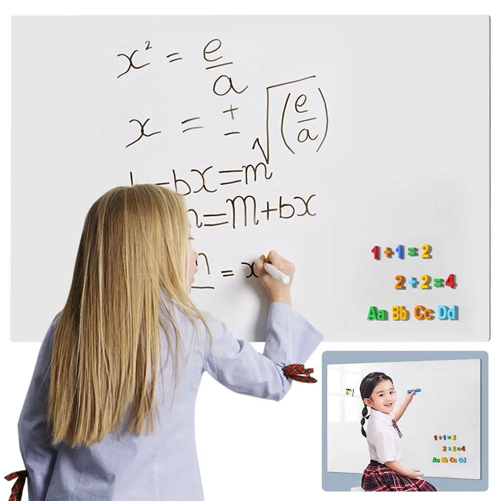 Magnetic Whiteboard Dry Erase White Board Markers Office Hom