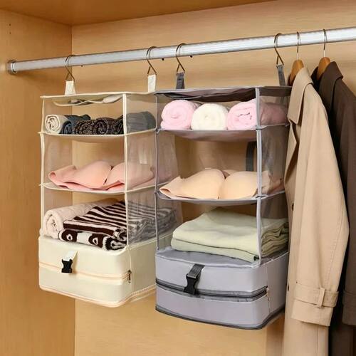 Hanging Closet Organizer Bag Multifunctional Travel Storage