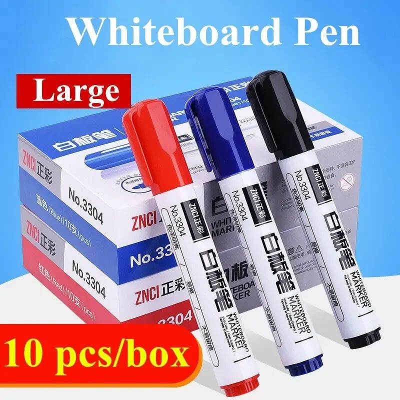 10 Pens/Box Whiteboard Marker Pen Easy To Wipe Quick Drying图片