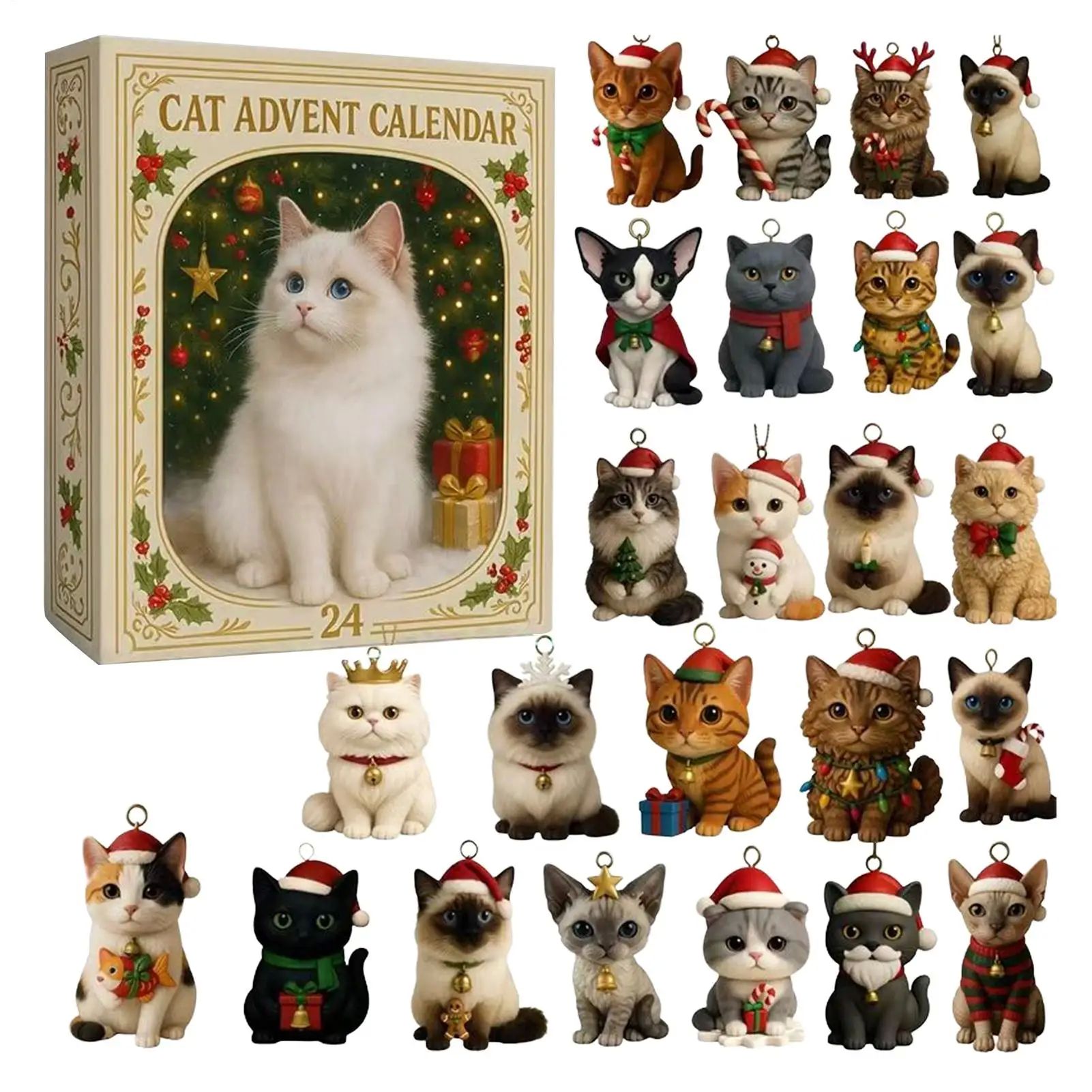 Advent Calendar 2025 24 Days Christmas Countdown with 24Pcs