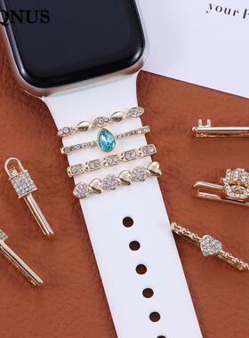 Diamond Metal Charms Decorative Ring For Apple Watch Band