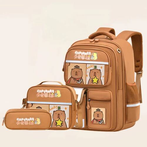 Capybara School Bags for Boys Girls Primary Schoolbag Cartoo
