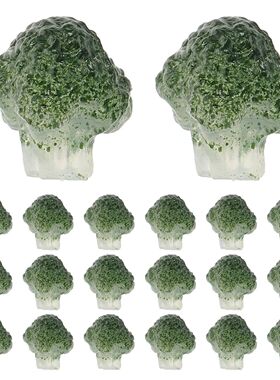 20Pcs Artificial Broccoli Green Micro Landscape Vegetable Or