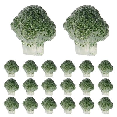 20Pcs Artificial Broccoli Green Micro Landscape Vegetable Or