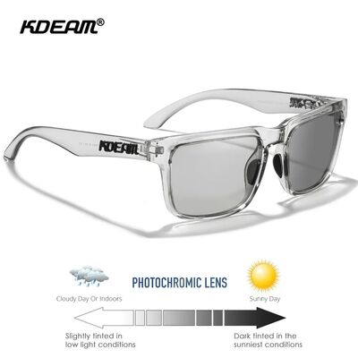 Large Size Men's Sunglasses Polarized Photochromic Night Vis