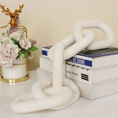 Wooden Chain Link Bohemian Art Hand Carved Modern Ornament C