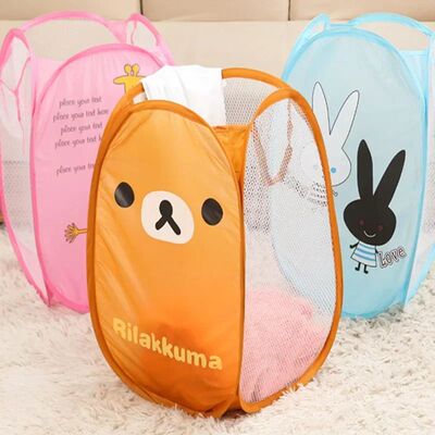 Dirty Clothes Folding Storage Basket Household Childrens Toy