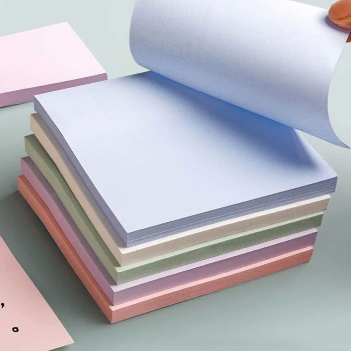 100 Sheets Full Stick Color Sticky Notes Pads Ins Style Memo