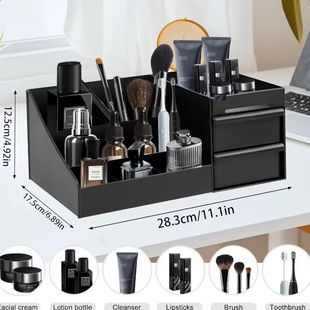 Men's perfume storage box with drawers - Cosmetic organizer