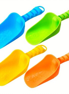 Joyfy 4 Packs Beach Sand Shovels Colorful Scoops Travel Sand