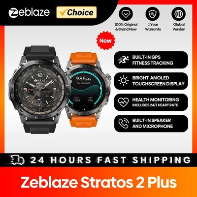 New Zeblaze Stratos 2 Plus GPS Smart Watch 1.43'' AMOLED Dis