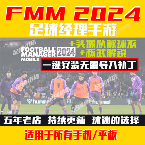 足球经理2024手游版FMM2024 FM24中文头像 队徽球衣补丁FMM24