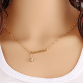 necklace 简约吊坠项链女 jewelry pendant women tassel diamond