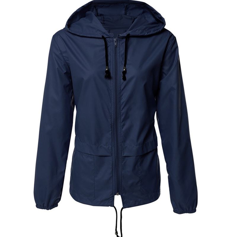 Women Travel Waterproof Raincoat Hoodie Hiking Coat Jacket