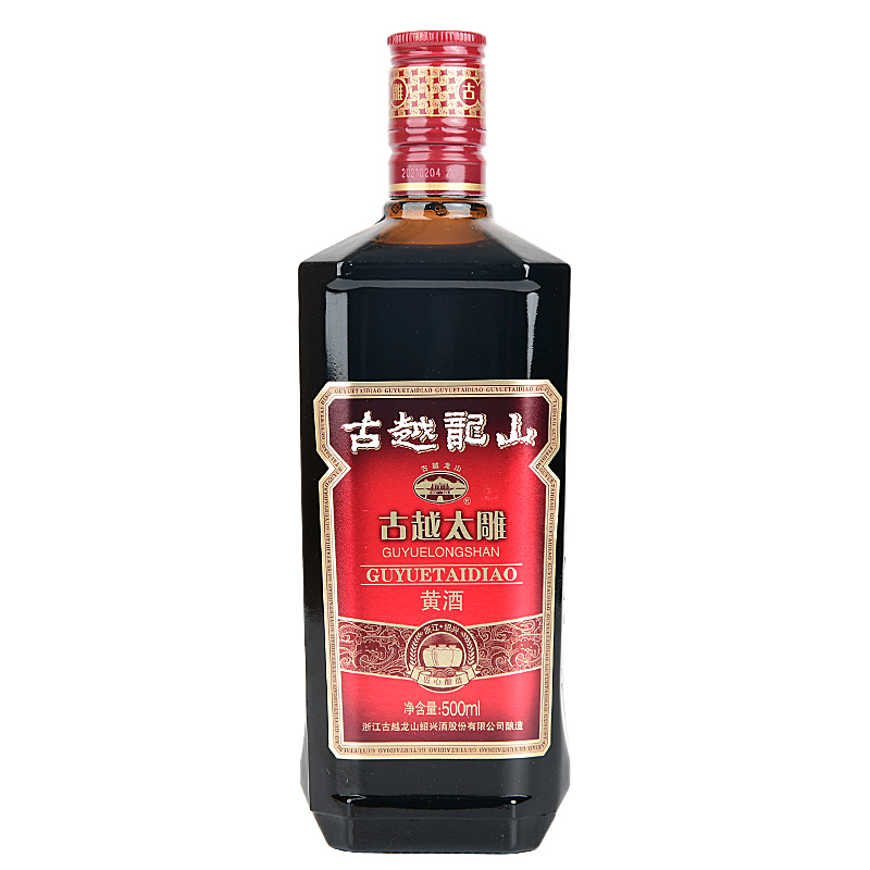 古越龙山绍兴黄酒六年陈古越太雕500ml*1装半甜型绍兴酒老酒自饮 酒类 传统黄酒 原图主图