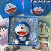 创意网红手办公仔哆啦a梦生日礼物桌面摆件圣诞节送同学小纪念品