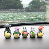 新品 宫崎骏龙猫小梅生日礼物手办公仔模型书桌汽车摆件车内装 饰品