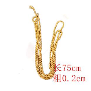 吊坠专用项链电镀真金色链条保色持久可以搭配各类饰品毛衣链