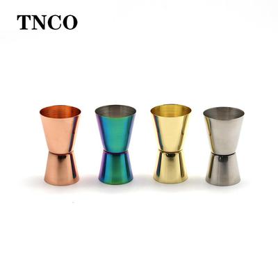厂家不锈钢双头直边量杯 15/30毫升双头杯 盎司杯调酒计量杯