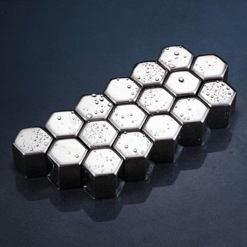 304不锈钢六边形冰块酒吧酒具用品创意金属速冻冰粒