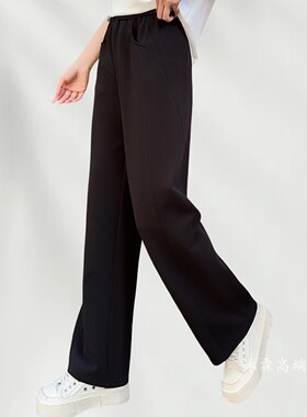 阳龙2025夏季新款宽松大码修身显瘦胖M休闲哈伦运动女裤B25-5307