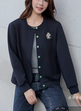 台湾1668道尚遇2025秋冬新款大码修身宽松休闲气质上衣外套560671