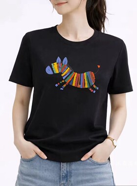 台湾1668道尚遇2026夏季新时尚大码显瘦宽松打底衫上衣t恤560724