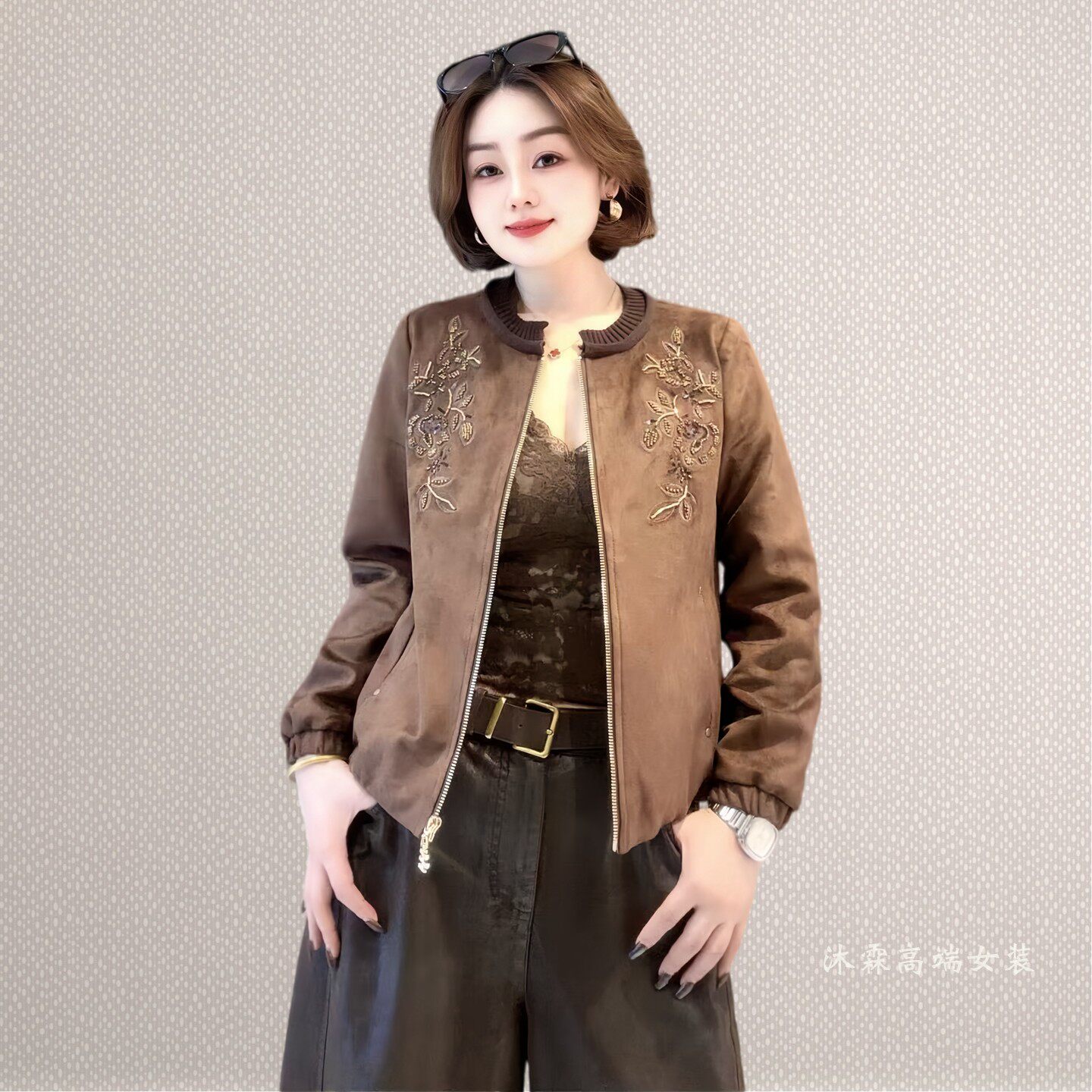 斐斐2026秋冬新款大码修身宽松休闲显瘦时尚百搭女装上衣外套3311