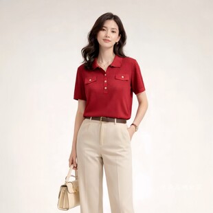 1668美季 新大码 显瘦莱赛尔天丝针织衫 上衣t恤680096 然亮2026夏季