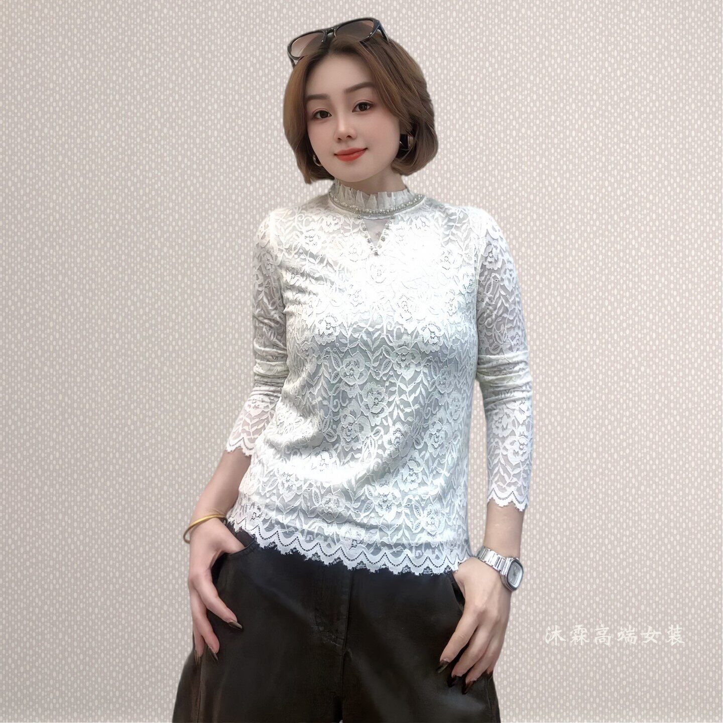 斐斐2026秋冬新款宽松大码修身显瘦气质女打底衫百搭上衣T恤2826