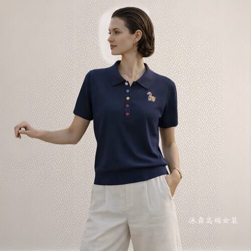 1668美季然亮2026夏季新大码显瘦莱赛尔天丝针织衫上衣t恤630535