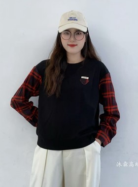 雅姿赏色珊瑚花2025秋冬新款上衣大码显瘦宽松修身百搭t恤衫11006