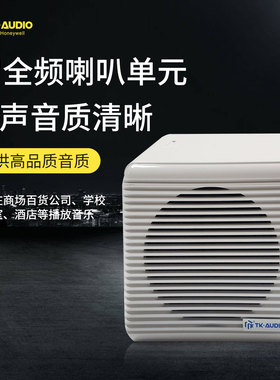 霍尼韦尔TK-AUDIO广播挂壁扬声器TKW-P06C背景音乐定压壁挂音箱