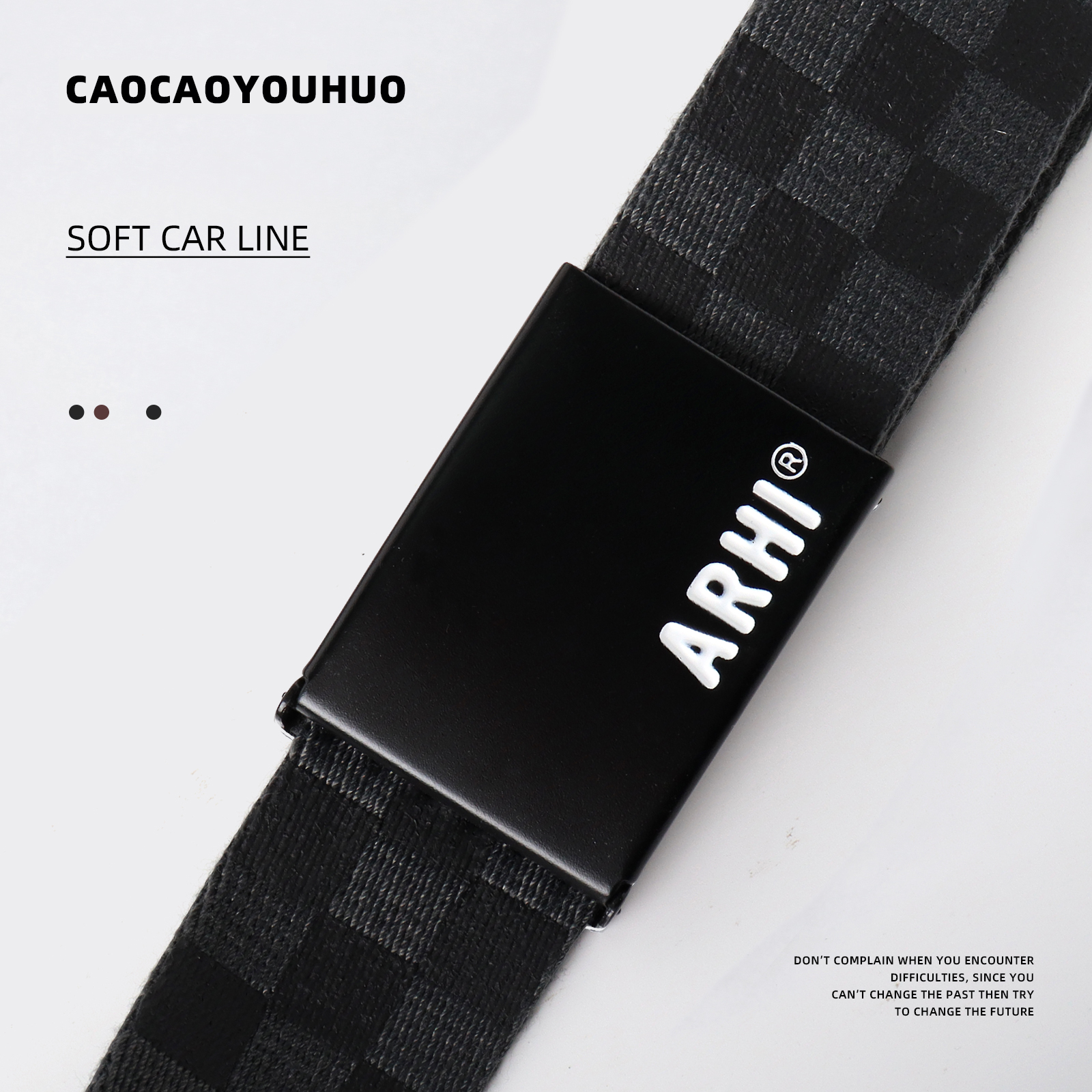 青少年裤带帆布男士潮流ins 棋盘格腰带百搭休闲2021新款皮带女夏