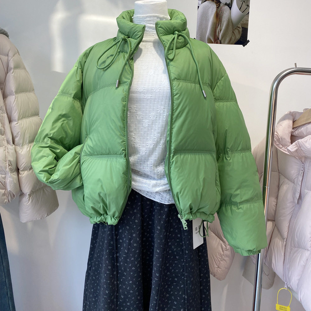 2025新款韩版白鸭绒宽松羽绒服